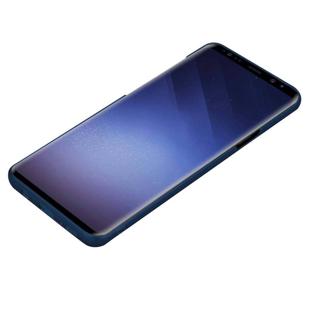 Cadorabo Hülle für Samsung Galaxy S9 PLUS Schutzhülle in Blau Hard Case Handy Hülle Etui