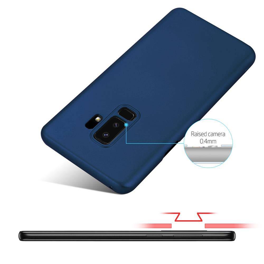 Cadorabo Hülle für Samsung Galaxy S9 PLUS Schutzhülle in Blau Hard Case Handy Hülle Etui