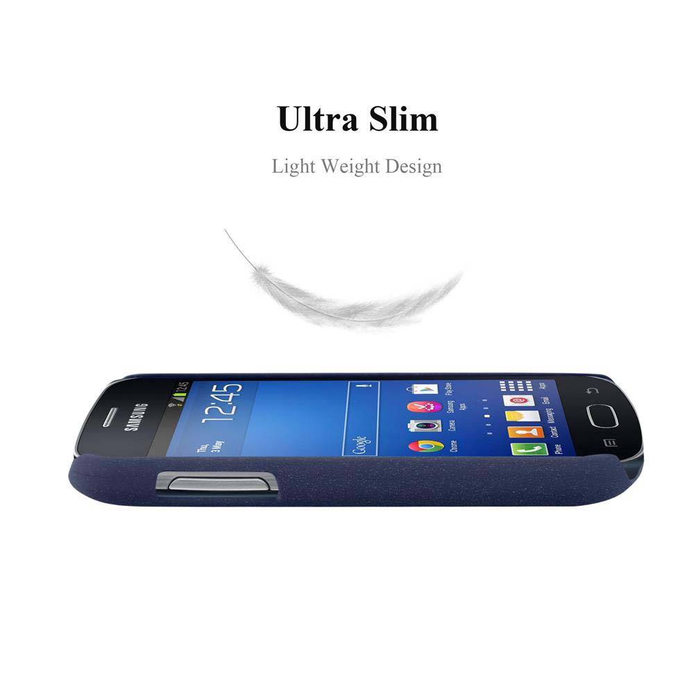 Cadorabo Schutzhülle für Samsung Galaxy TREND LITE Hülle in Blau Etui Hard Case Handyhülle Cover