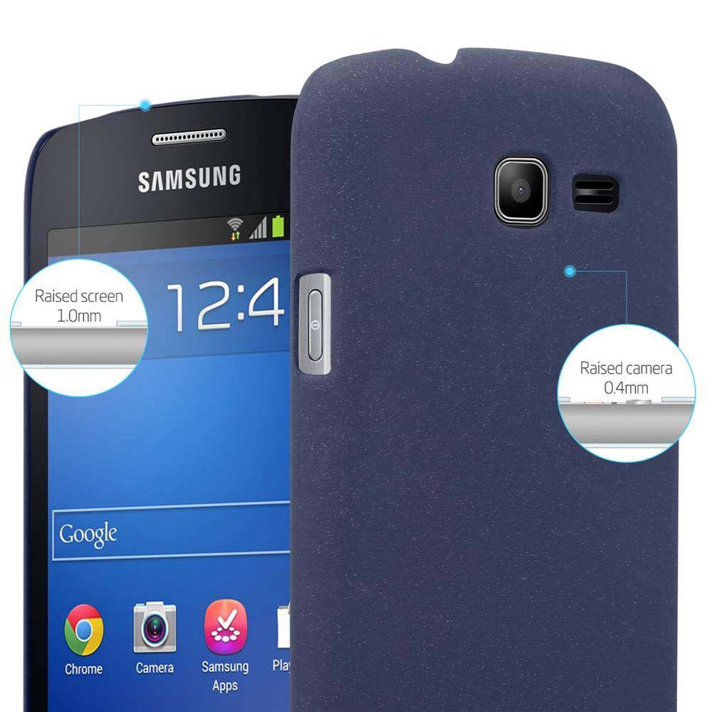 Cadorabo Schutzhülle für Samsung Galaxy TREND LITE Hülle in Blau Etui Hard Case Handyhülle Cover