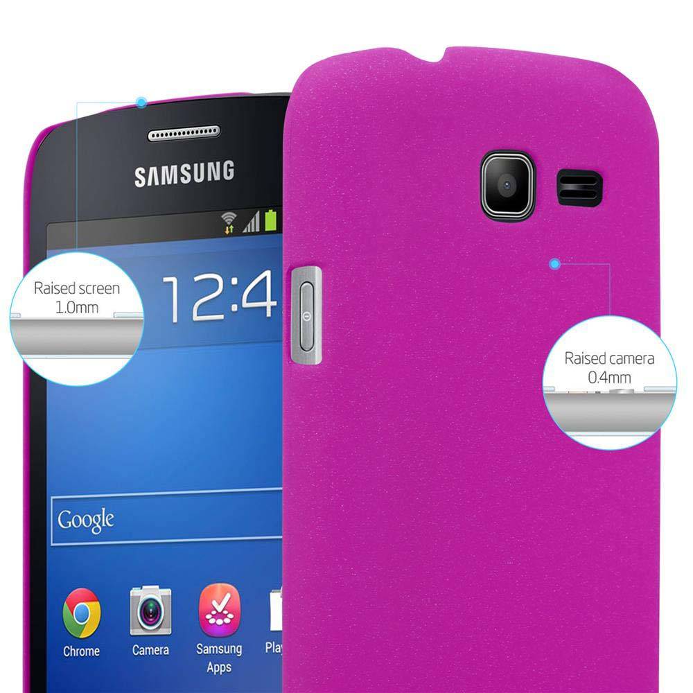 Cadorabo Schutzhülle für Samsung Galaxy TREND LITE Hülle in Pink Etui Hard Case Handyhülle Cover