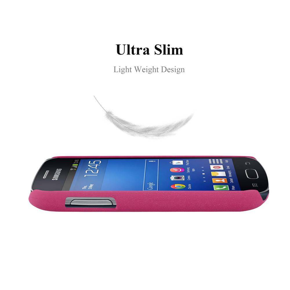 Cadorabo Schutzhülle für Samsung Galaxy TREND LITE Hülle in Pink Etui Hard Case Handyhülle Cover