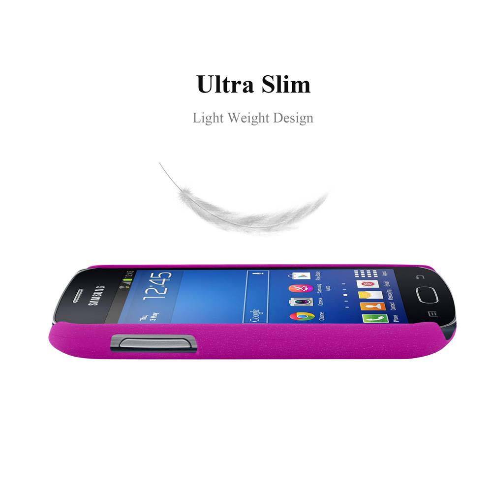 Cadorabo Schutzhülle für Samsung Galaxy TREND LITE Hülle in Pink Etui Hard Case Handyhülle Cover