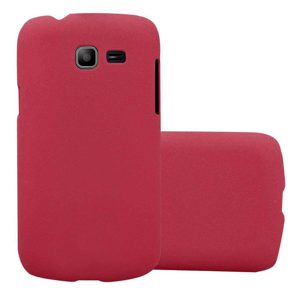 Cadorabo Schutzhülle für Samsung Galaxy TREND LITE Hülle in Rot Etui Hard Case Handyhülle Cover
