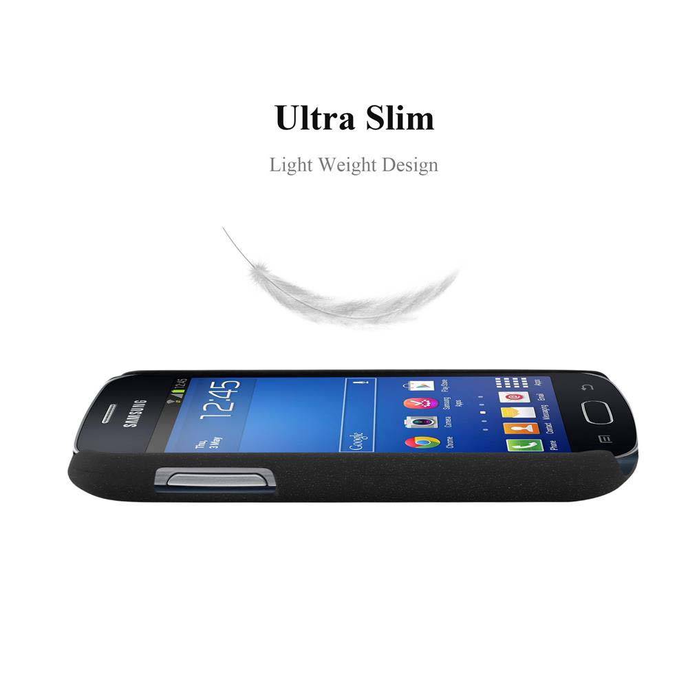 Cadorabo Schutzhülle für Samsung Galaxy TREND LITE Hülle in Schwarz Etui Hard Case Handyhülle Cover