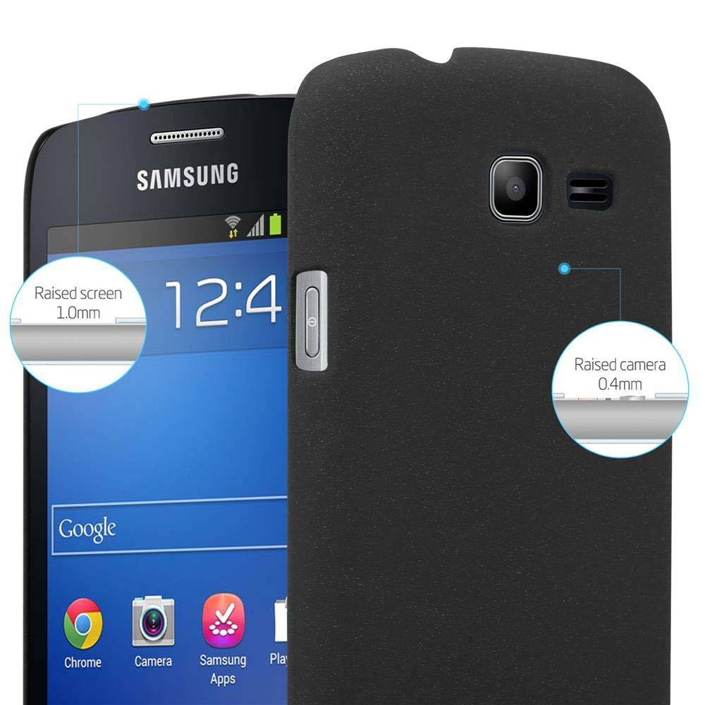 Cadorabo Schutzhülle für Samsung Galaxy TREND LITE Hülle in Schwarz Etui Hard Case Handyhülle Cover
