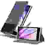 Cadorabo Handy Hülle für Sony Xperia L2 Hülle in DUNKEL BLAU SCHWARZ , Schutzhülle Tasche case cover mit Kartenfach, Standfunktion, Magnetverschlu