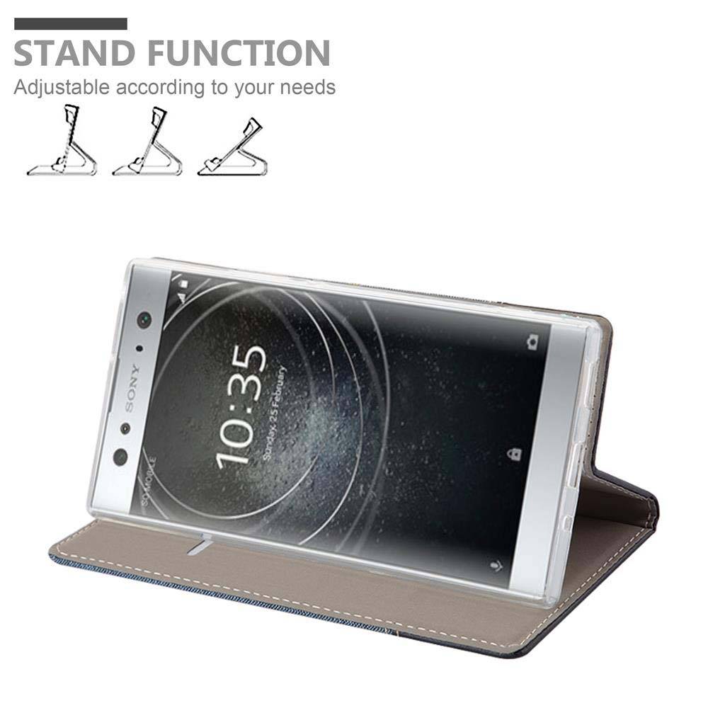 Cadorabo Hülle für Sony Xperia XA2 ULTRA Schutzhülle in Blau Handy Hülle Etui Book Case Cover