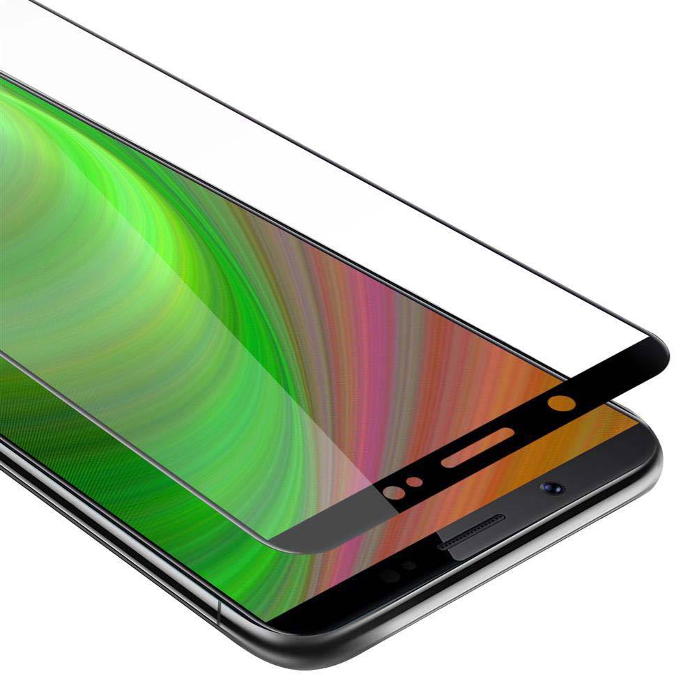 Cadorabo Panzerfolie für Vivo V7 PLUS Schutzfolie in Schwarz Vollbild Folie Tempered Display Schutzglas