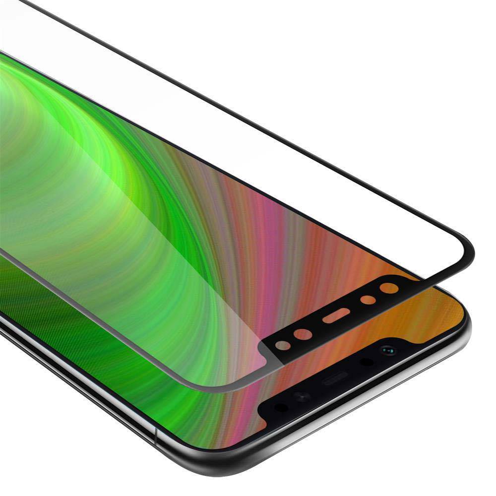 Cadorabo Panzerfolie für Xiaomi Mi 8 Schutzfolie in Schwarz Vollbild Folie Tempered Display Schutzglas