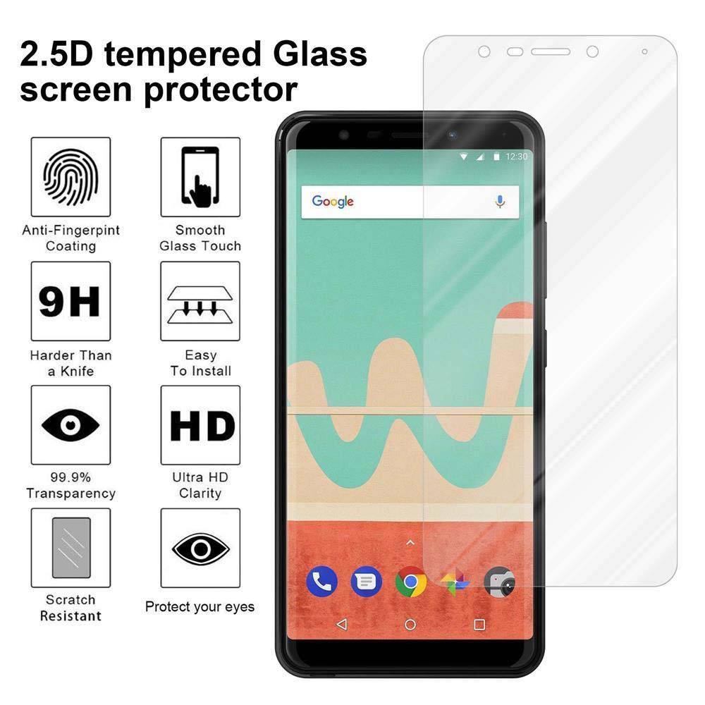 Cadorabo Panzer Folie für WIKO VIEW GO Schutzfolie in Transparent Gehärtetes Tempered Display-Schutzglas