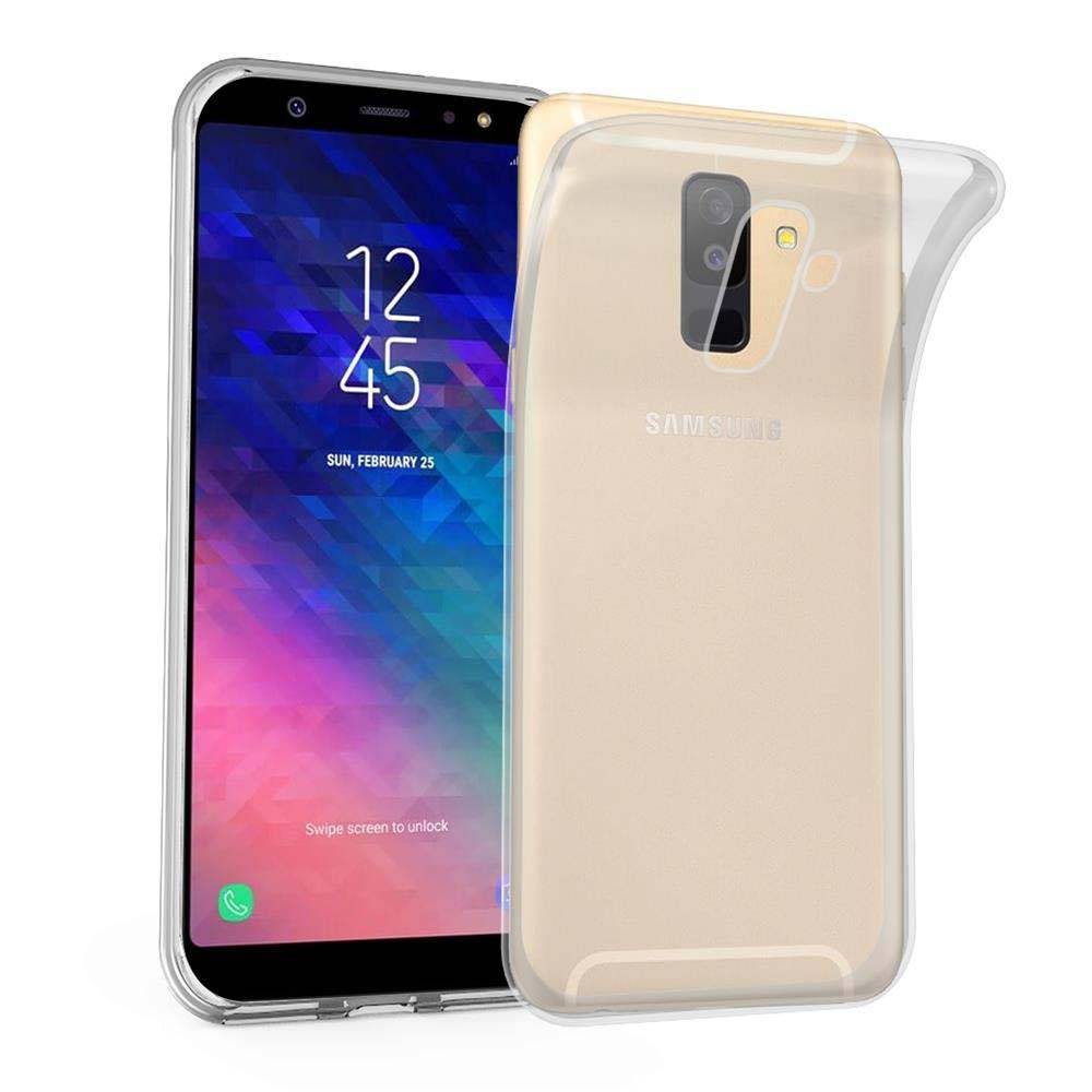 Cadorabo Hülle für Samsung Galaxy A6 PLUS 2018 Schutz Hülle in Transparent Schutzhülle TPU Silikon Cover Etui Case