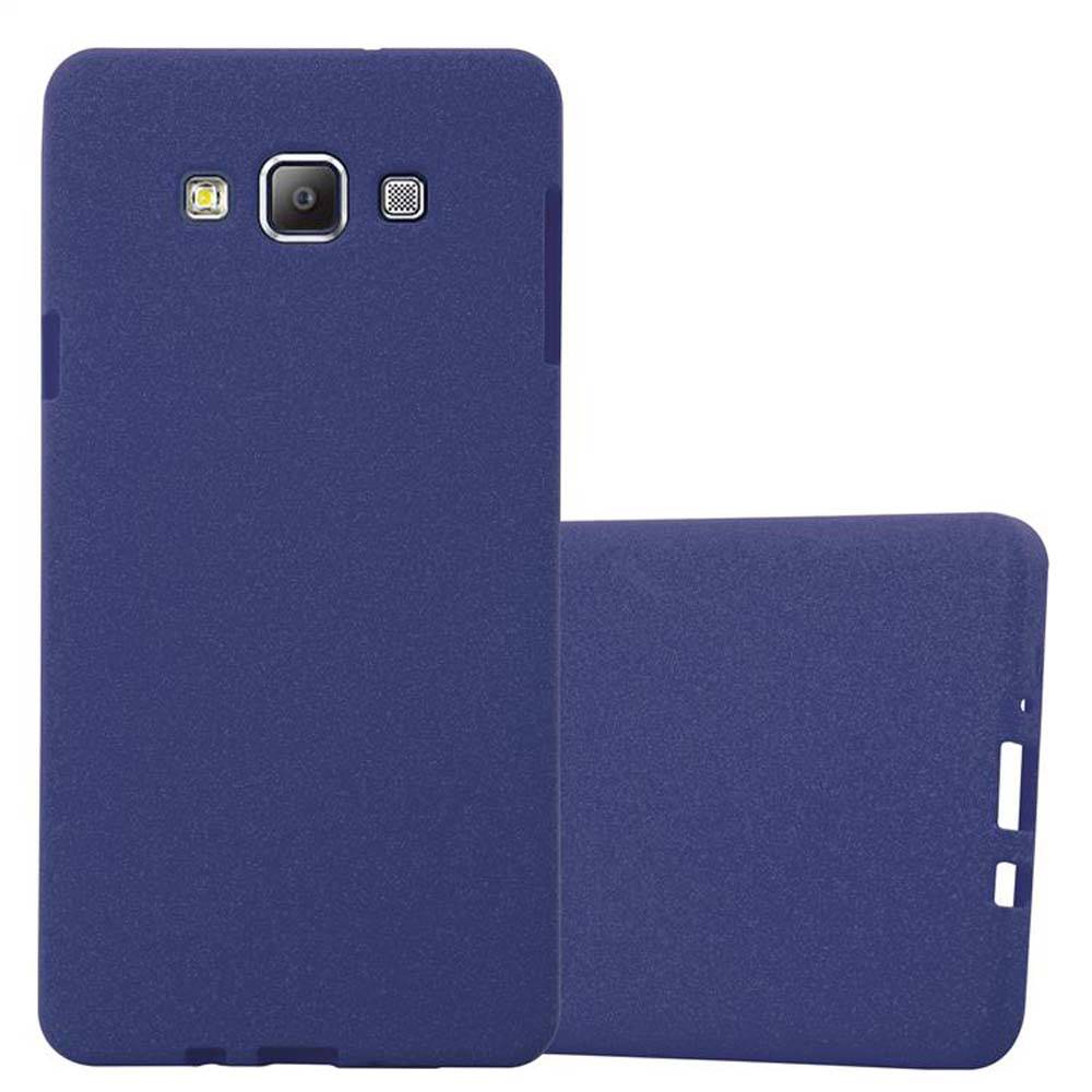 Cadorabo Schutzhülle für Samsung Galaxy A7 2015 Hülle in Blau Handyhülle TPU Etui Cover Case