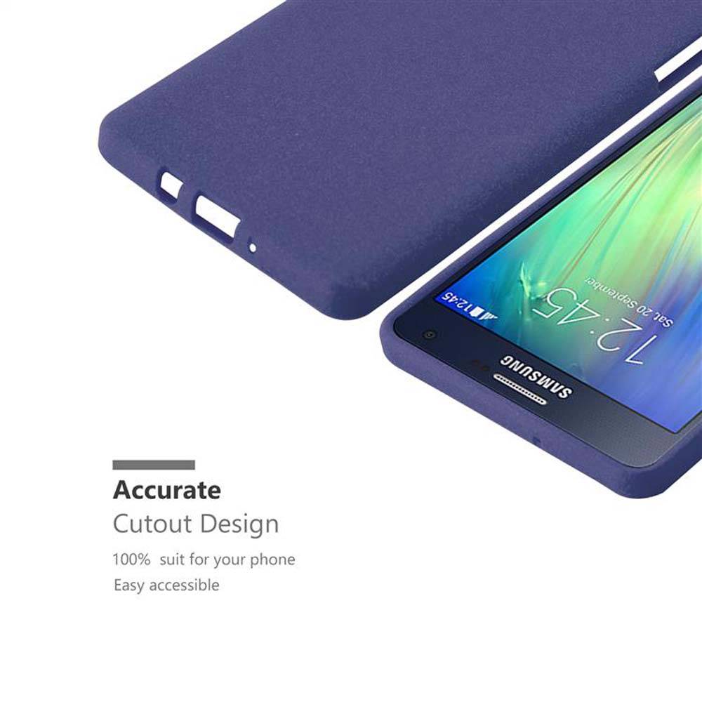 Cadorabo Schutzhülle für Samsung Galaxy A7 2015 Hülle in Blau Handyhülle TPU Etui Cover Case