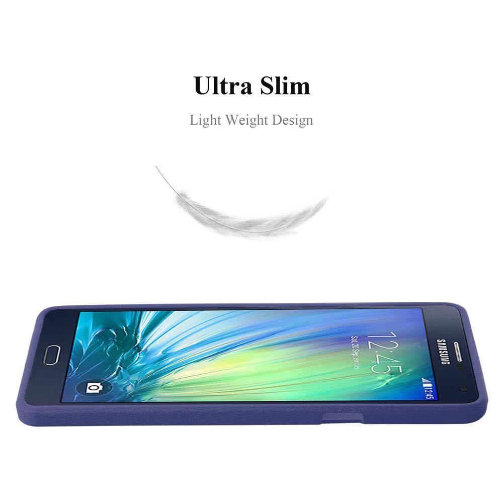 Cadorabo Schutzhülle für Samsung Galaxy A7 2015 Hülle in Blau Handyhülle TPU Etui Cover Case