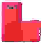Cadorabo Schutzhülle für Samsung Galaxy A7 2015 Hülle in Rot Handyhülle TPU Etui Cover Case