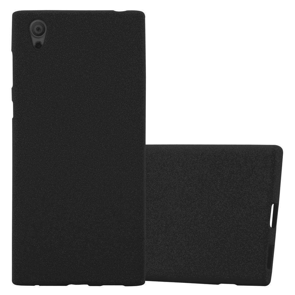Cadorabo Schutzhülle für Sony Xperia L1 Hülle in Schwarz Handyhülle TPU Etui Cover Case