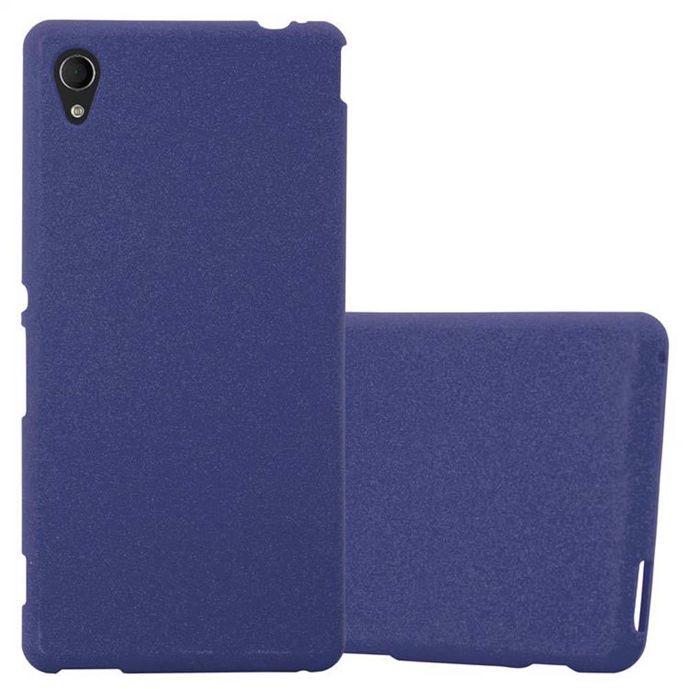 Cadorabo Schutzhülle für Sony Xperia M4 AQUA Hülle in Blau Handyhülle TPU Etui Cover Case