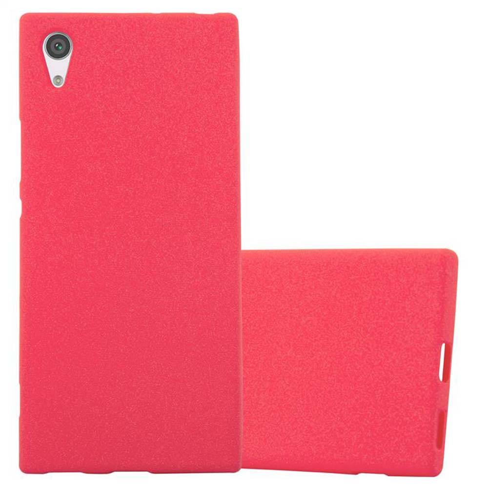 Cadorabo Schutzhülle für Sony Xperia XA1 Hülle in Rot Handyhülle TPU Etui Cover Case