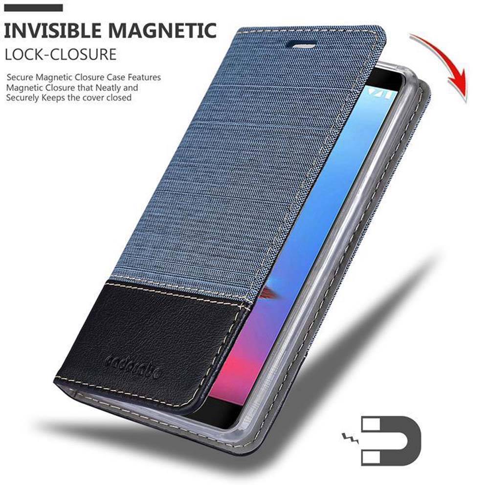 Cadorabo Hülle für ZTE Blade V9 Schutzhülle in Blau Handy Hülle Etui Book Case Cover