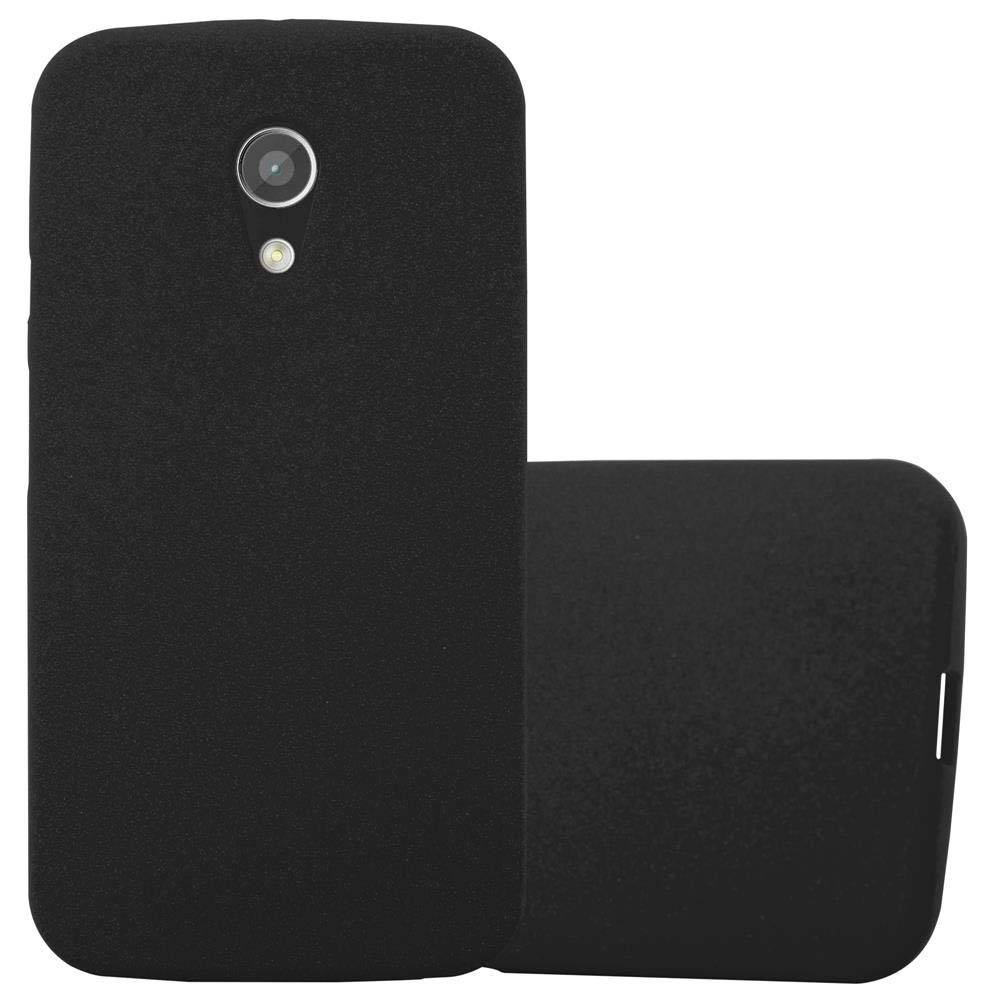 Cadorabo Schutzhülle für Motorola MOTO G2 Hülle in Schwarz Handyhülle TPU Etui Cover Case