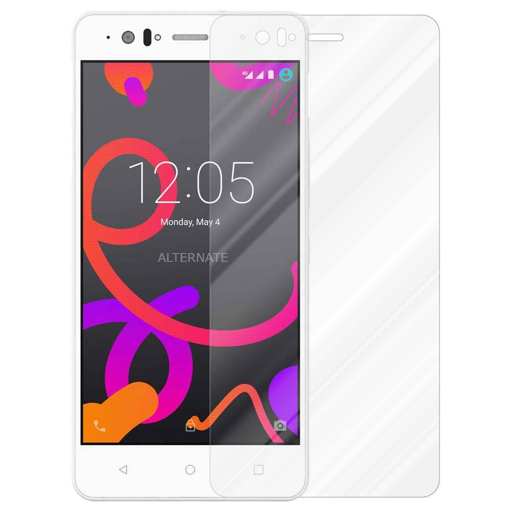 Cadorabo Panzer Folie für BQ Aquaris M5 Schutzfolie in Transparent Gehärtetes Tempered Display-Schutzglas