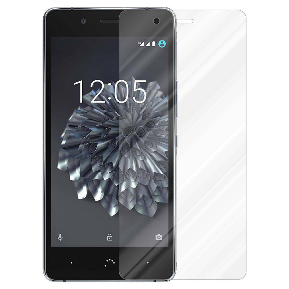 Cadorabo Panzer Folie für BQ Aquaris X5 Schutzfolie in Transparent Gehärtetes Tempered Display-Schutzglas