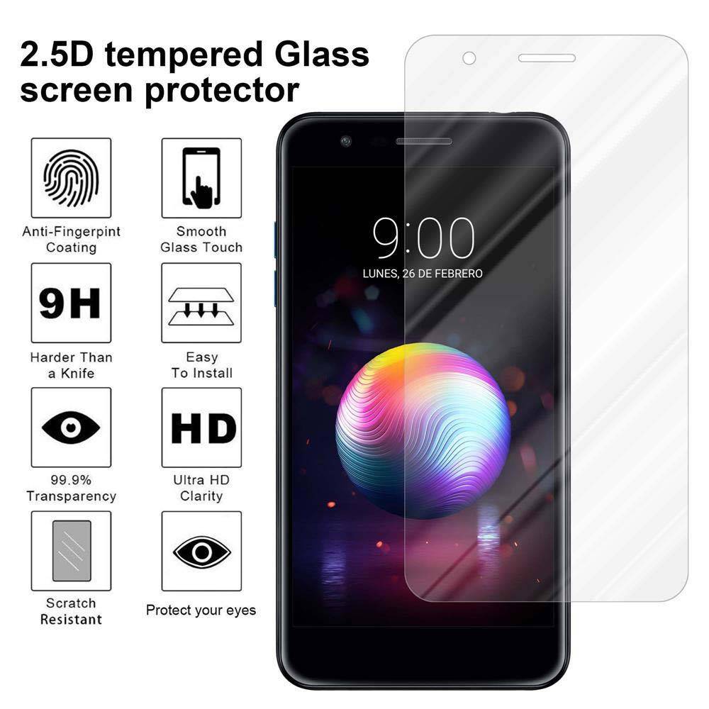 Cadorabo Panzer Folie für LG K11 Schutzfolie in Transparent Gehärtetes Tempered Display-Schutzglas