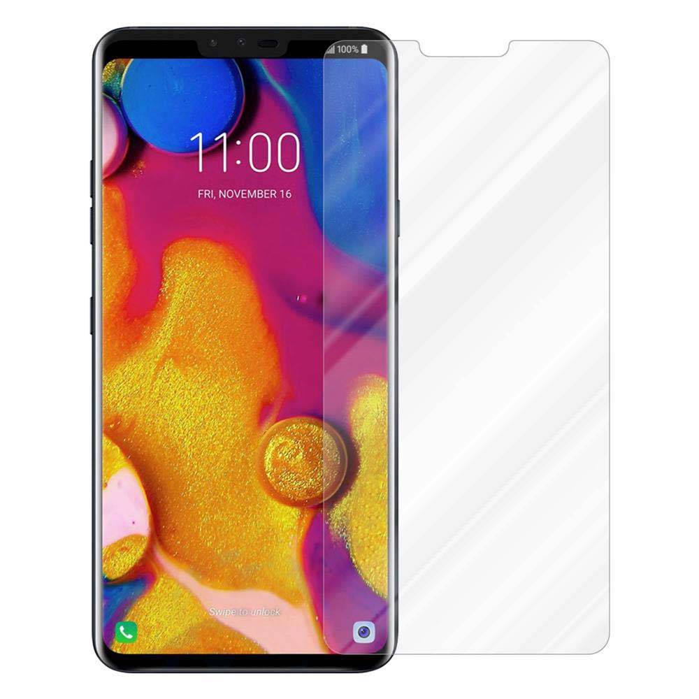 Cadorabo Panzer Folie für LG V40 Schutzfolie in Transparent Gehärtetes Tempered Display-Schutzglas