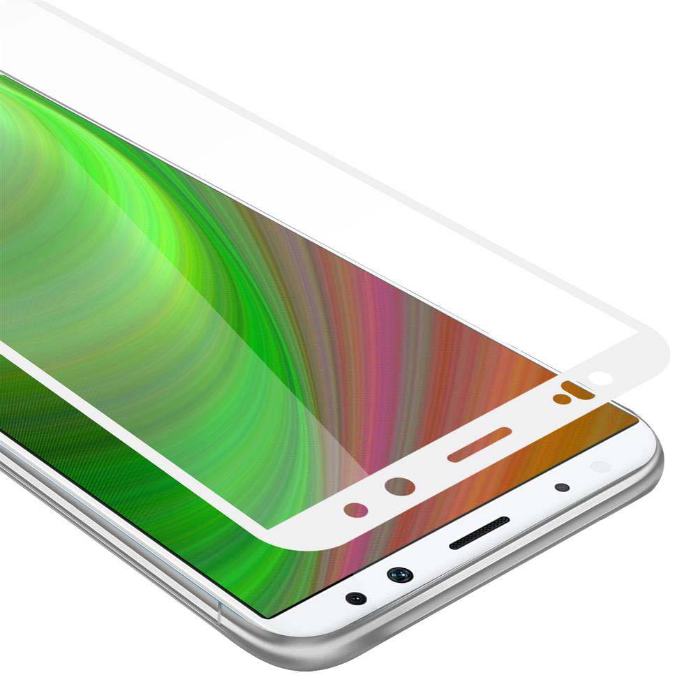 Cadorabo Panzerfolie für Huawei MATE 10 LITE Schutzfolie in Weiß Vollbild Folie Tempered Display Schutzglas