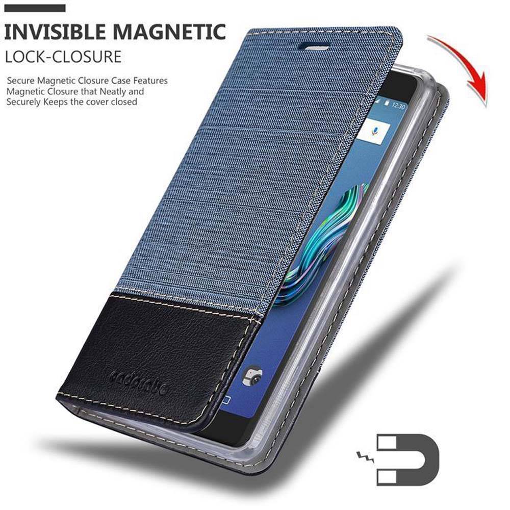 Cadorabo Hülle für WIKO TOMMY 3 Schutzhülle in Blau Handy Hülle Etui Book Case Cover