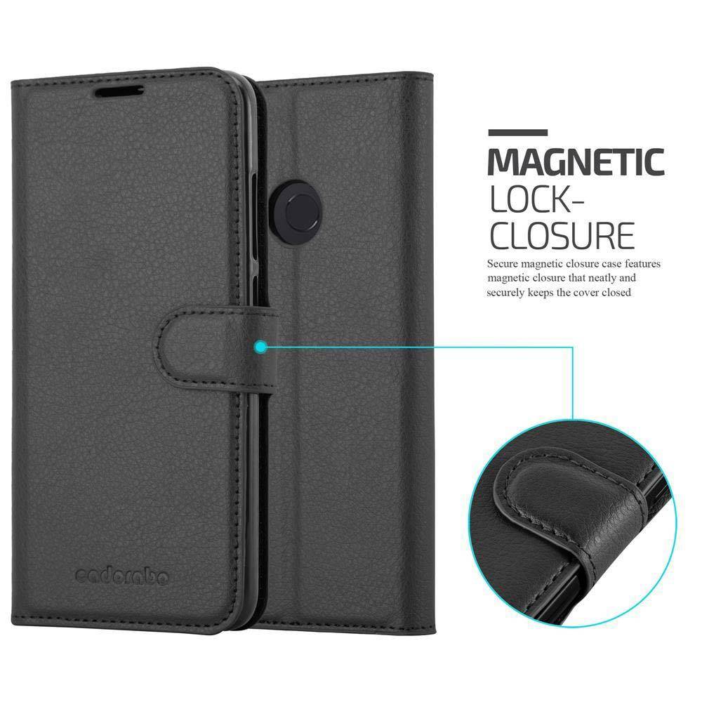 Cadorabo Hülle für Xiaomi Mi 8 Schutz Hülle in Schwarz Handyhülle Etui Case Cover Magnetverschluss