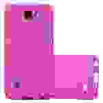 Cadorabo Schutzhülle für LG K4 2016 Hülle in Pink Etui Hard Case Handyhülle Cover