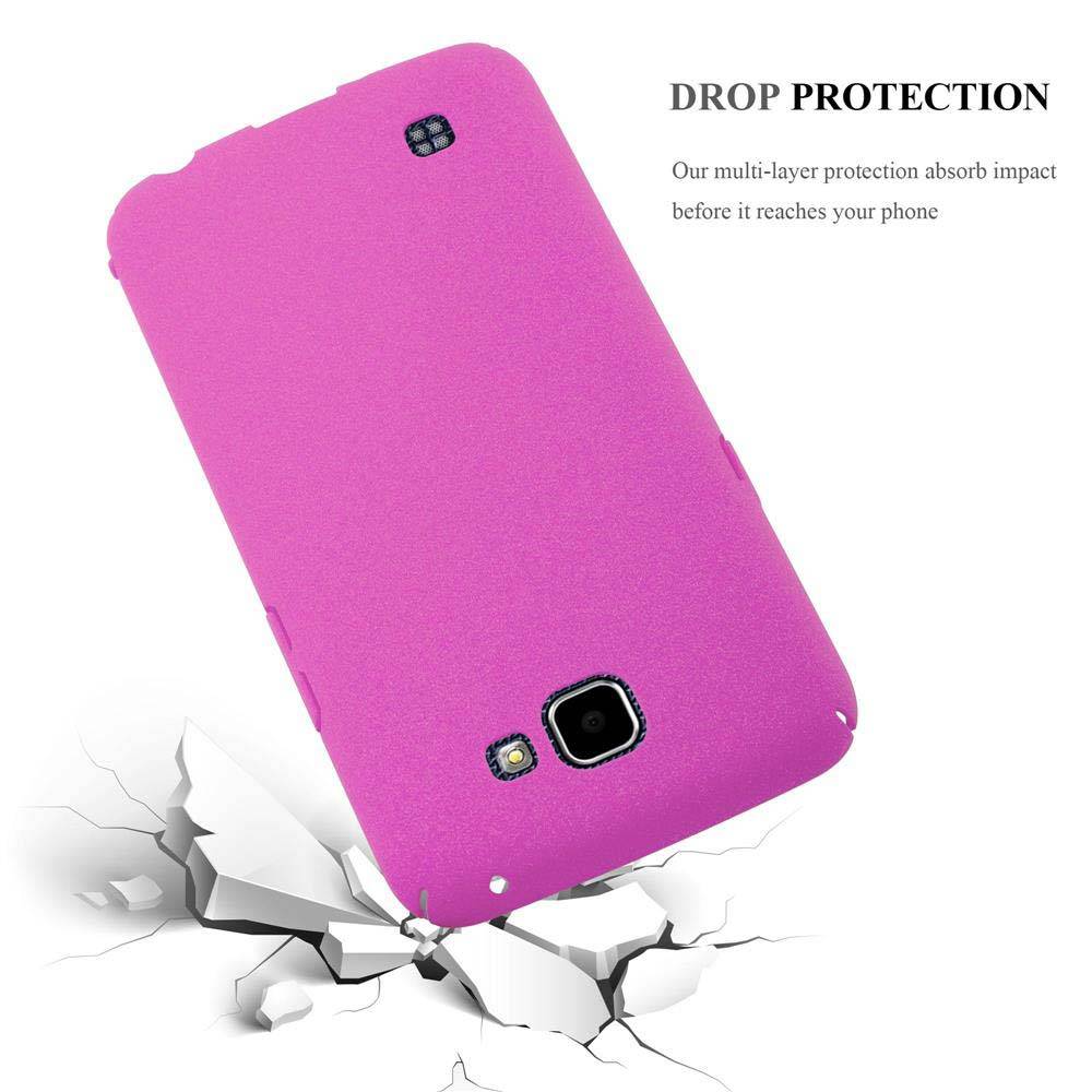 Cadorabo Schutzhülle für LG K4 2016 Hülle in Pink Etui Hard Case Handyhülle Cover