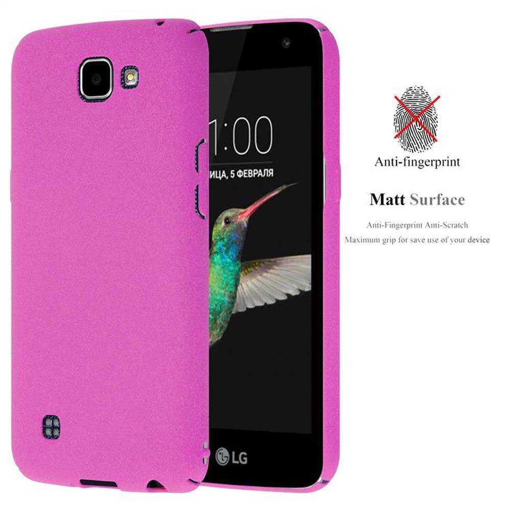 Cadorabo Schutzhülle für LG K4 2016 Hülle in Pink Etui Hard Case Handyhülle Cover