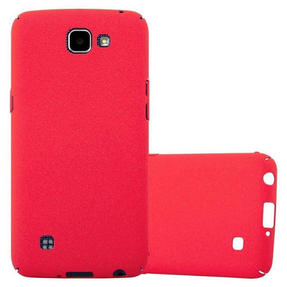 Cadorabo Schutzhülle für LG K4 2016 Hülle in Rot Etui Hard Case Handyhülle Cover