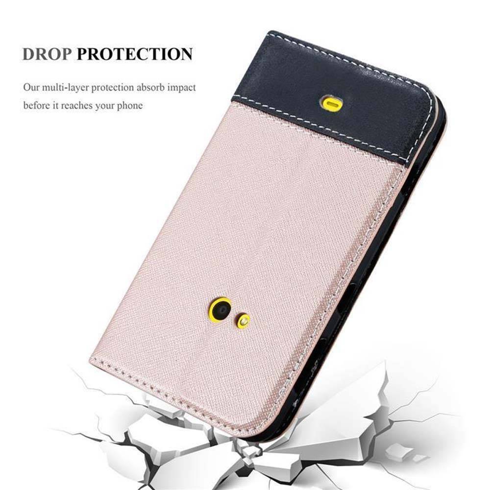 Cadorabo Hülle für Nokia Lumia 625 Schutzhülle in Rosa SHandyhülle Book Case Etui Kunstleder