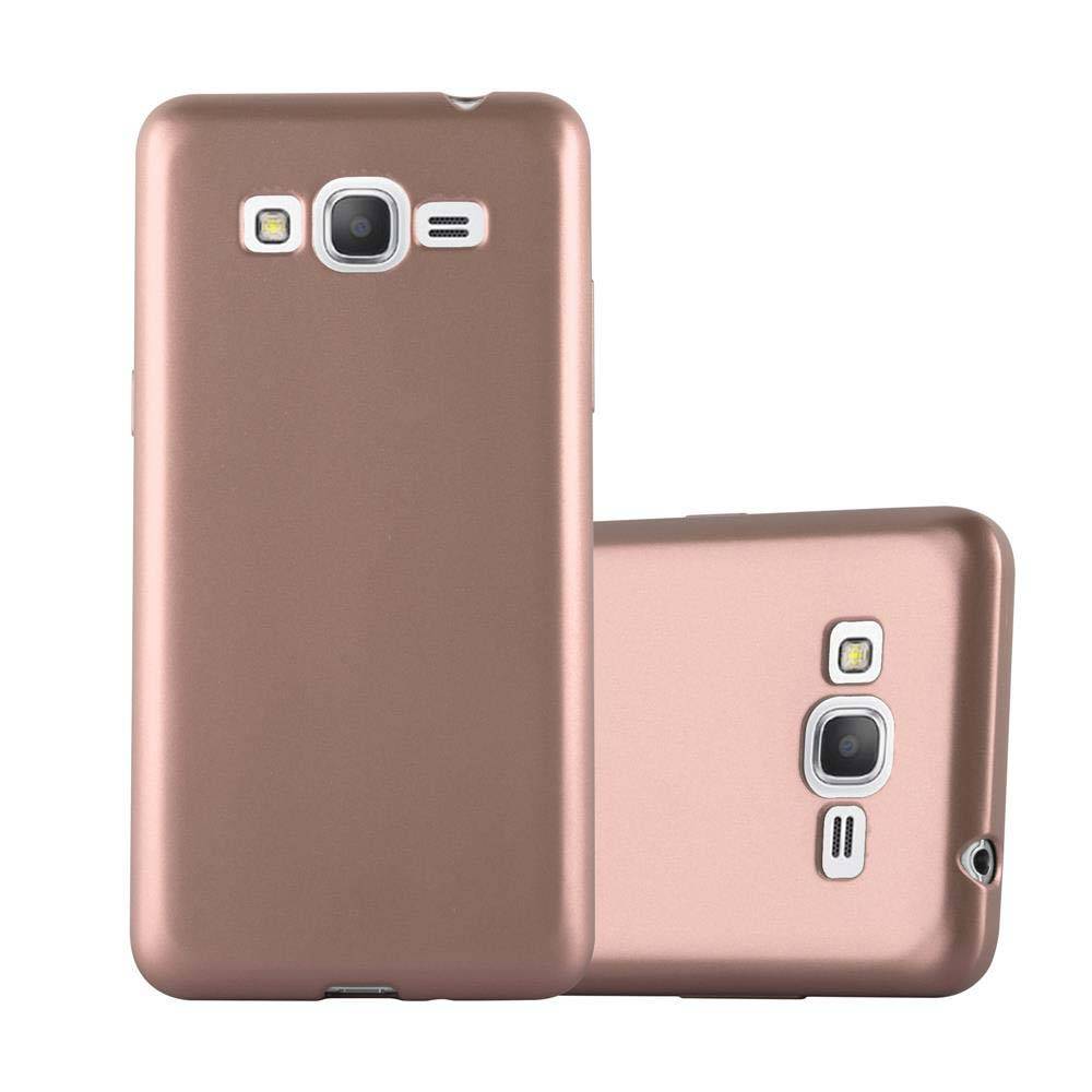 Cadorabo Schutzhülle für Samsung Galaxy GRAND PRIME Hülle in Rosa Handyhülle TPU Silikon Etui Cover Case