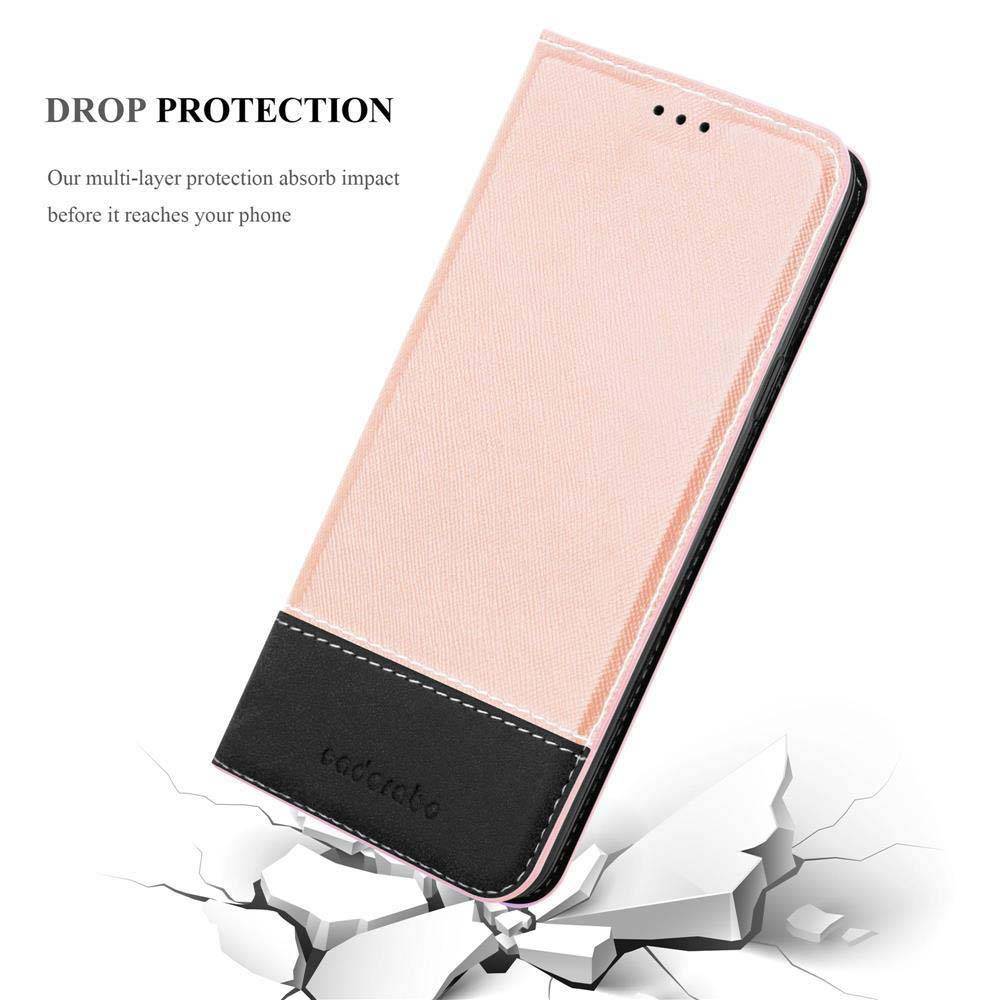 Cadorabo Hülle für HTC Desire 820 Schutzhülle in Rosa SHandyhülle Book Case Etui Kunstleder