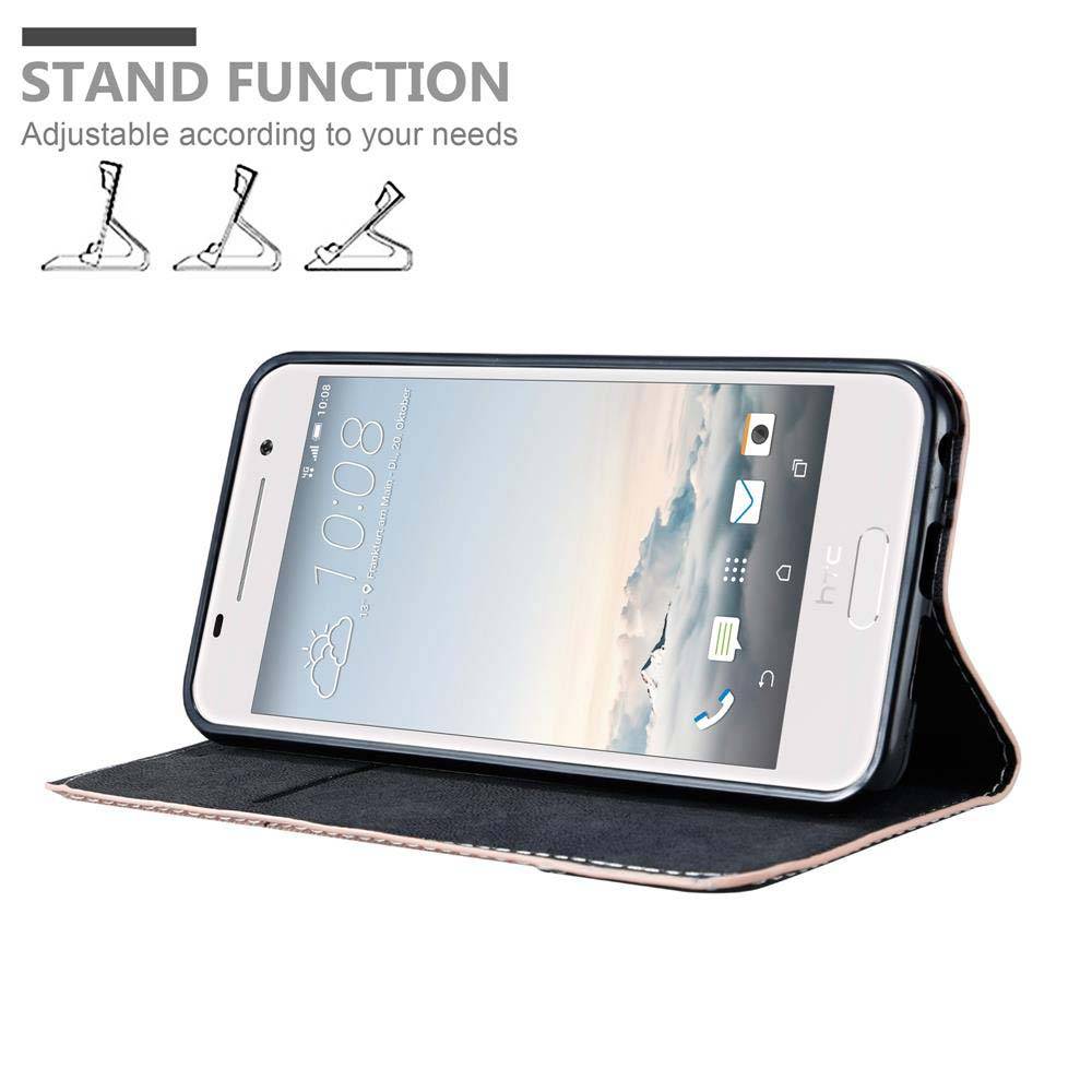 Cadorabo Hülle für HTC ONE A9 Schutzhülle in Rosa SHandyhülle Book Case Etui Kunstleder