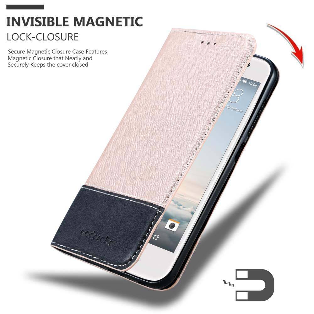 Cadorabo Hülle für HTC ONE A9 Schutzhülle in Rosa SHandyhülle Book Case Etui Kunstleder