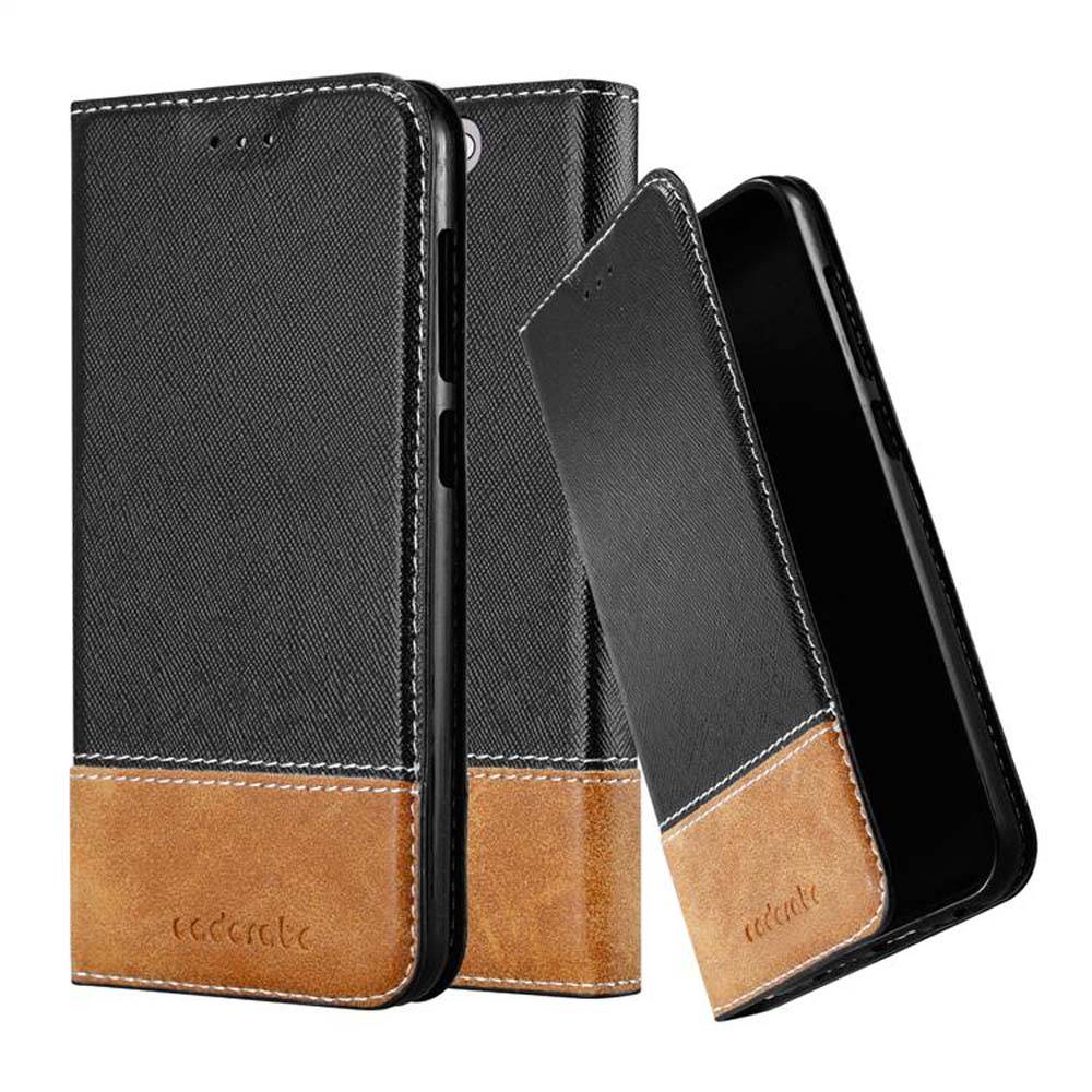Cadorabo Hülle für HTC ONE A9 Schutzhülle in Schwarz SHandyhülle Book Case Etui Kunstleder