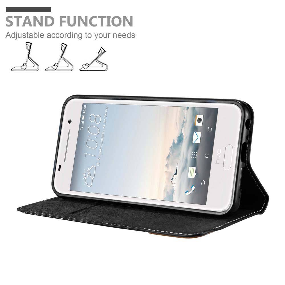 Cadorabo Hülle für HTC ONE A9 Schutzhülle in Schwarz SHandyhülle Book Case Etui Kunstleder