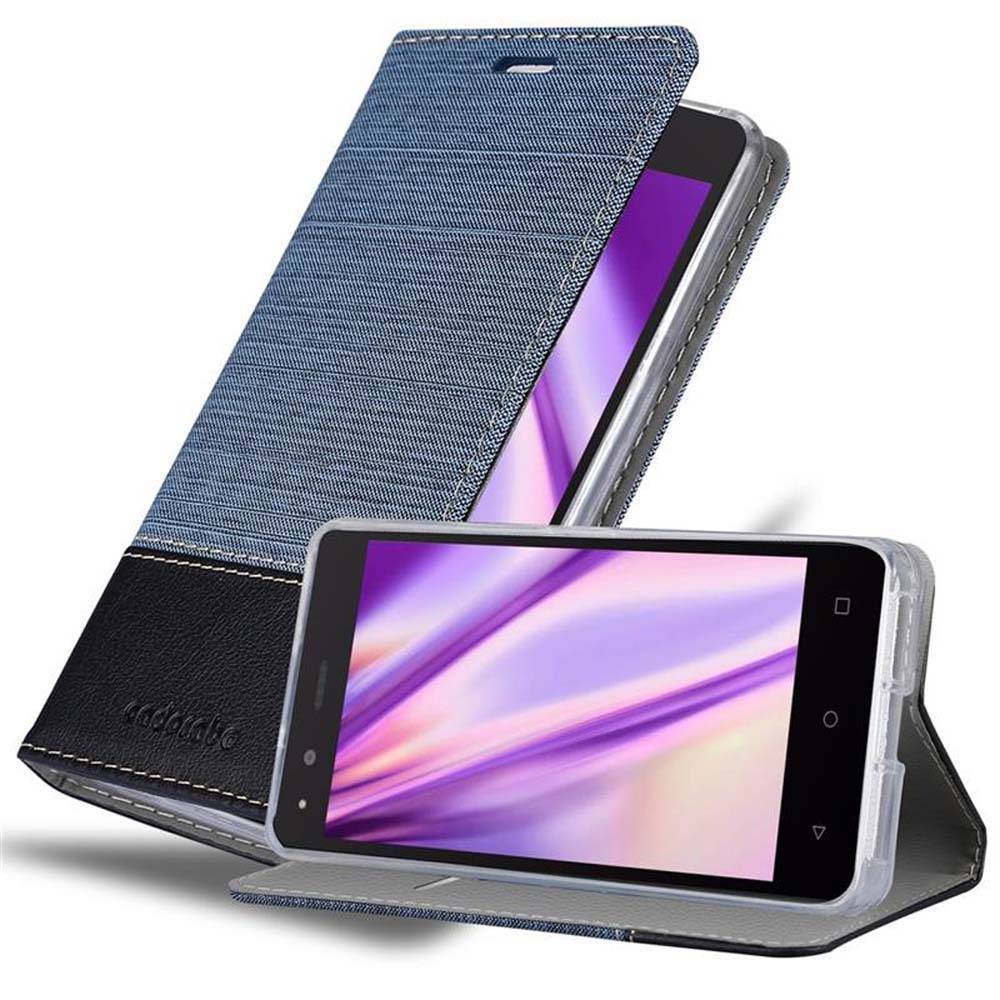Cadorabo Hülle für BQ Aquaris M5 Schutzhülle in Blau Handy Hülle Etui Book Case Cover