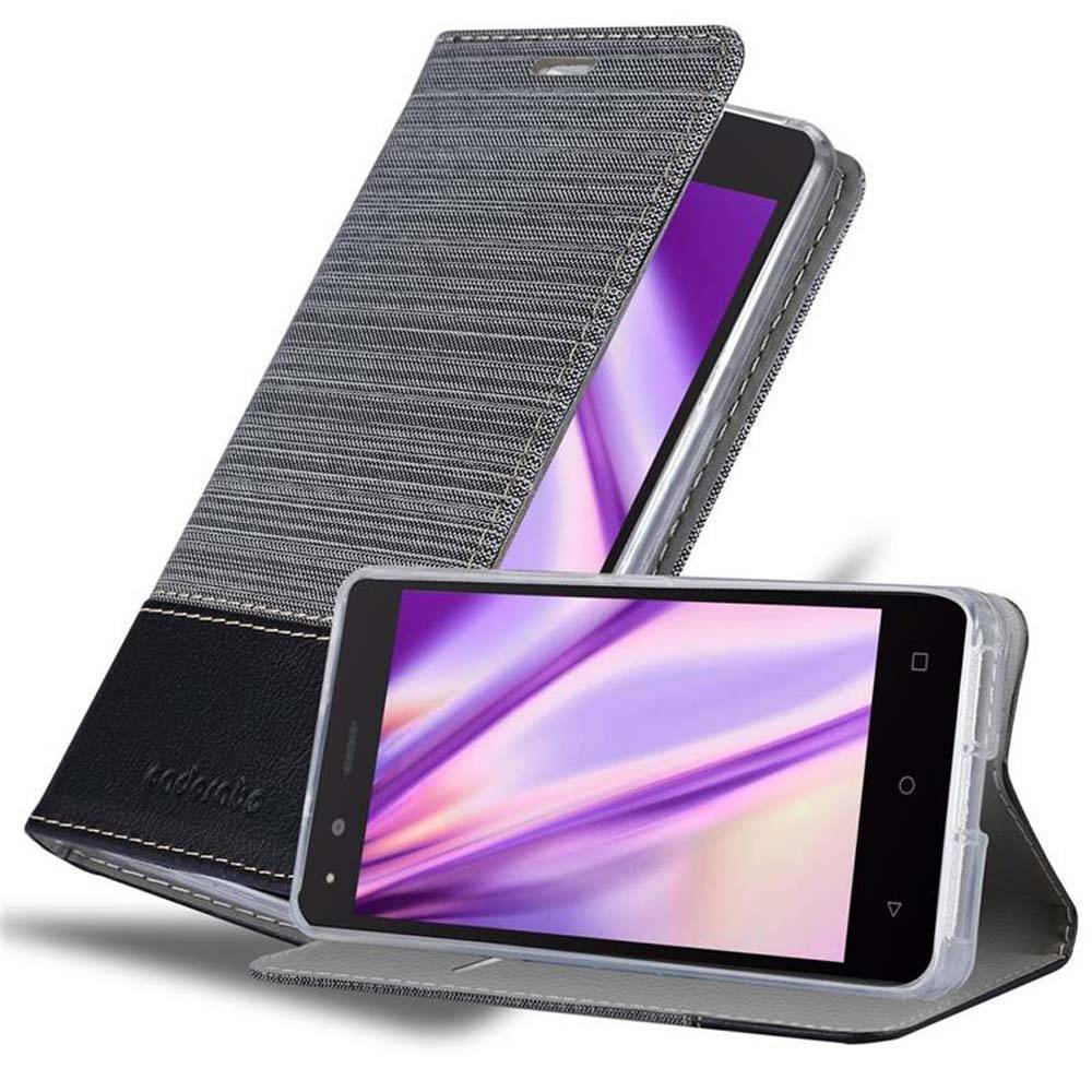 Cadorabo Hülle für BQ Aquaris M5 Schutzhülle in Grau Handy Hülle Etui Book Case Cover