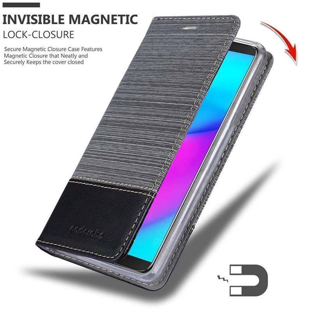 Cadorabo Hülle für Cubot J3 Schutzhülle in Grau Handy Hülle Etui Book Case Cover