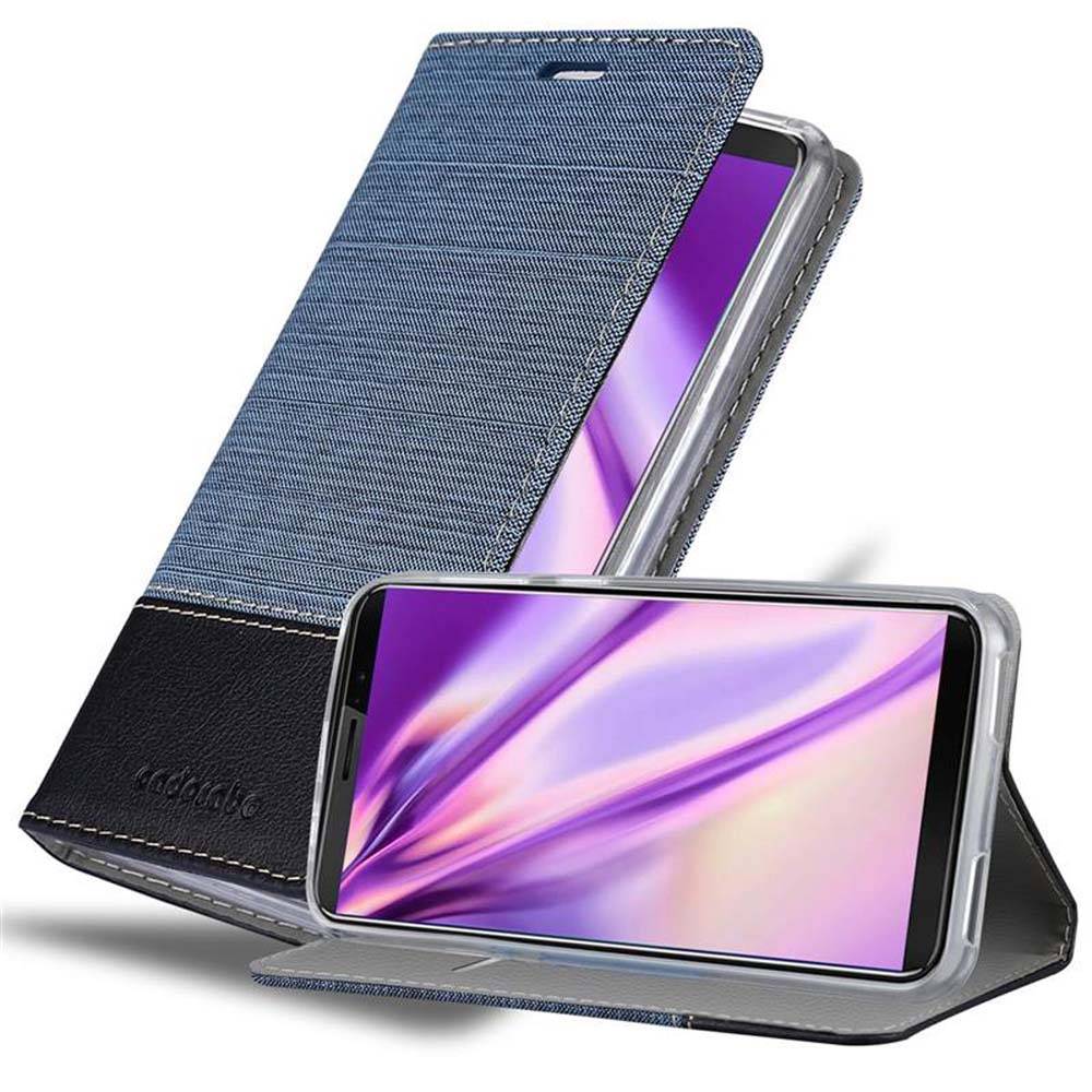 Cadorabo Hülle für Cubot J3 PRO Schutzhülle in Blau Handy Hülle Etui Book Case Cover