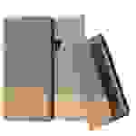 Cadorabo Hülle für Google PIXEL 3 Schutzhülle in Grau Handy Hülle Etui Book Case Cover