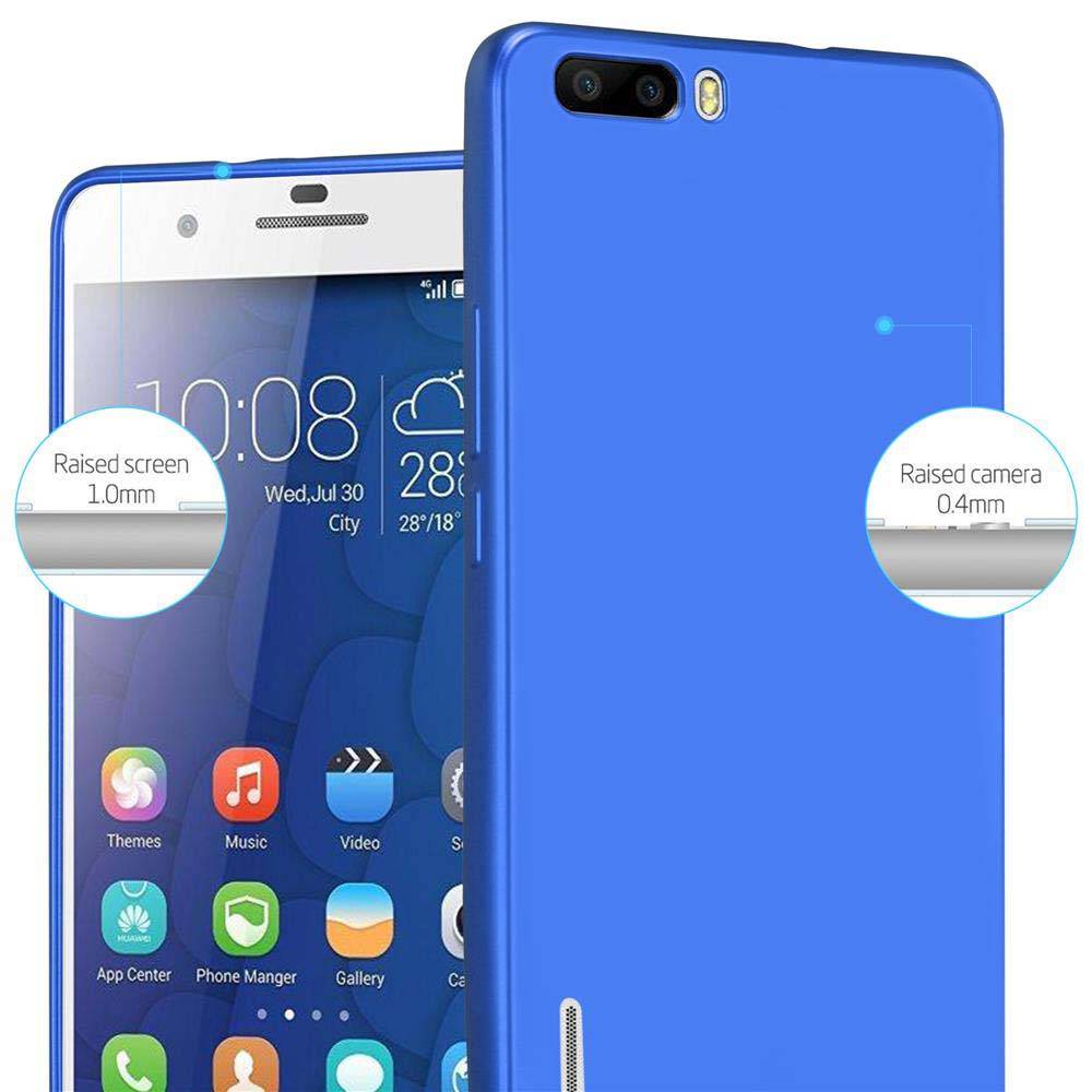 Cadorabo Schutzhülle für Honor 6 PLUS Hülle in Blau Handyhülle TPU Silikon Etui Cover Case