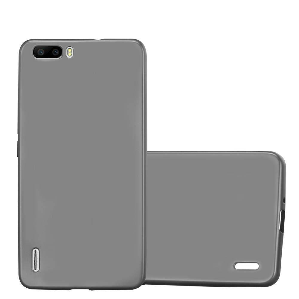Cadorabo Schutzhülle für Honor 6 PLUS Hülle in Grau Handyhülle TPU Silikon Etui Cover Case